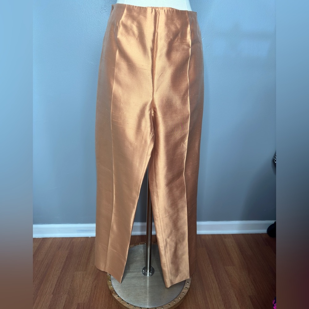 MaxMara vintage Set 100% Silk Gold - Picture 6 of 9
